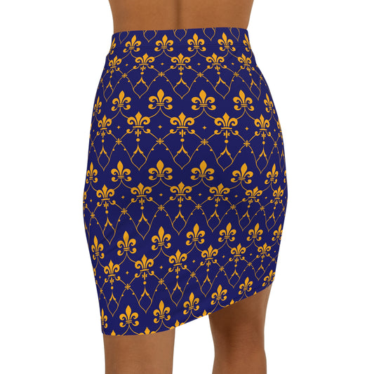 Women's Mid-Waist Pencil Skirt (AOP)
